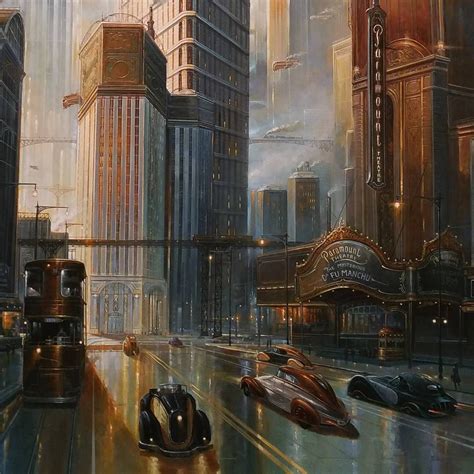 Didier Graffet | Art deco city, Futuristic city, Retro futurism