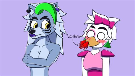 Roxanne Wolf x Glamrock Chica (FNaF SB Fanart) by GwenAlvarez36 on DeviantArt