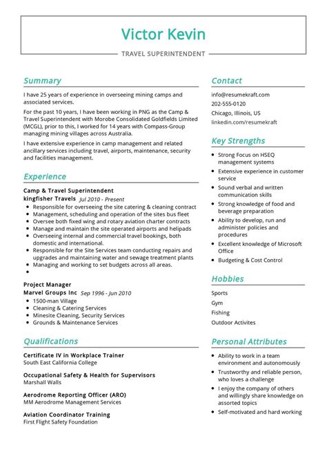 Travel Superintendent Resume Sample in 2024 - ResumeKraft