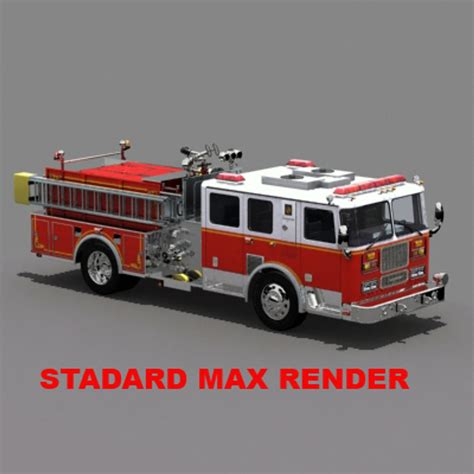 Truck Pumper 3d Model