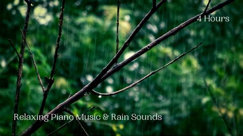 Relaxing Piano Music & Rain Sounds | 4 Hours | Music for Deep Sleep, Relaxation, Meditation ...