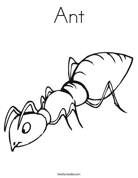 Alphabet A is for Ant Animal Coloring Pages - Best Coloring Pages For Kids