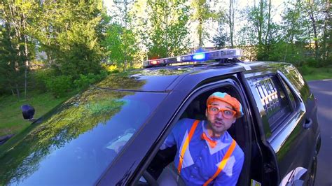 Blippi Police Car Tour | Songs for Kids of the Police Car Song - video ...