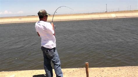 30 Inch Striper At California Aqueduct - YouTube