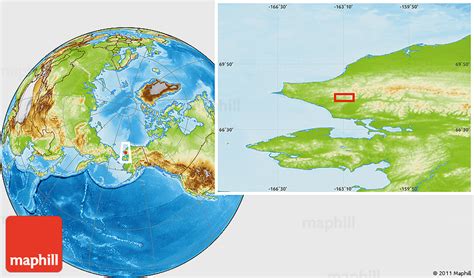 Physical Location Map of Red Dog Mine