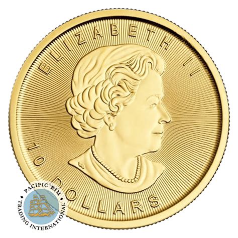 Gold Maple Leaf 1/4th oz - $10 Canadian Gold Coin|Pacific Rim Trading ...