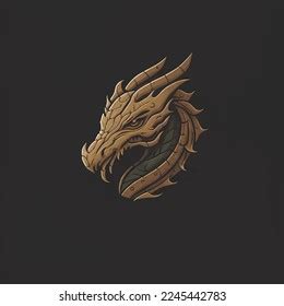 Dragon Head Vector Logo Design Isolate Stock Vector (Royalty Free) 2245442783 | Shutterstock