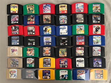 Is this all the colored cartridges for N64? : r/n64