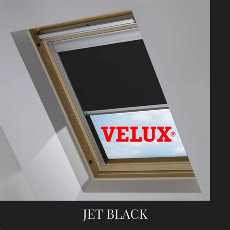 Blinds for VELUX® Skylights in Jet Black Blackout | rollerblinds.ie