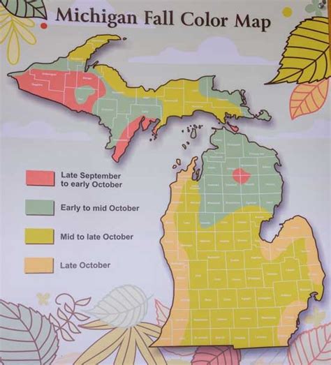 Michigan Fall Foliage Map