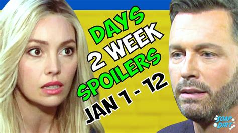 Days of our Lives 2-Week Spoilers January 1 - 12th: Brady Confesses as Theresa Rages #yr - YouTube