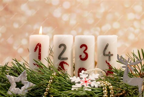 Premium Photo | Advent 1 On the first Sunday of Advent the first candle ...