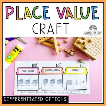 Place Value Chart Activity - Make a Place Value Chart by Rainbow Sky ...