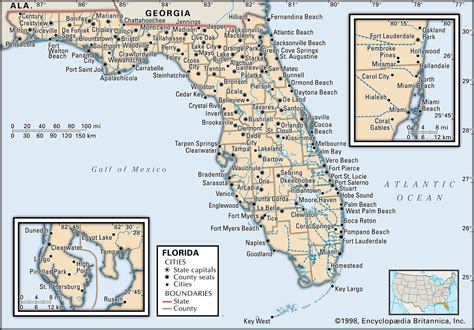 Map Of Florida And Georgia Border