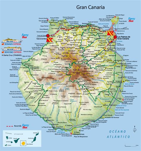 Gran Canaria carreteras mapa