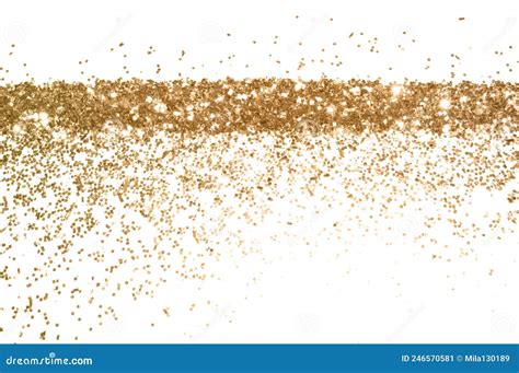 Background with Gold Glitter on White Background Stock Image - Image of ...