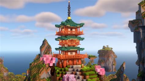 Minecraft | How to Build a Japanese Pagoda Tutorial | ข้อมูลที่อัปเดตใหม่เกี่ยวกับpagoda house