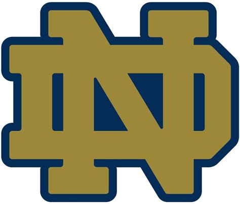 ND logo for garage canvas | College football logos, Notre dame fighting ...