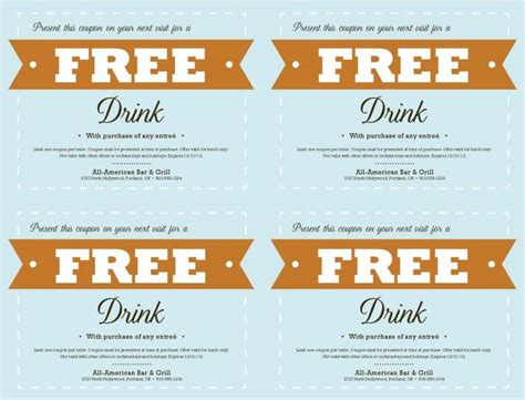 Free Coupon Template | Free food coupons, Free coupon template, Coupon template