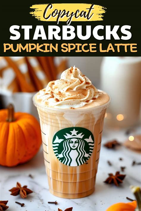 Copycat Starbucks Pumpkin Spice Latte Recipe - Insanely Good