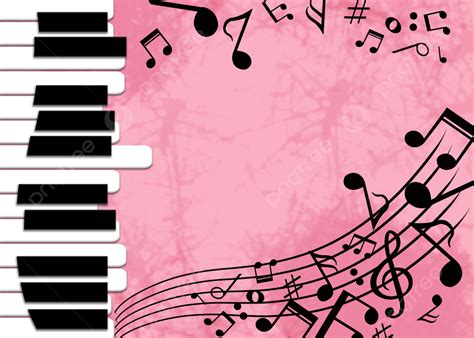 Pink Music Notes Wallpaper