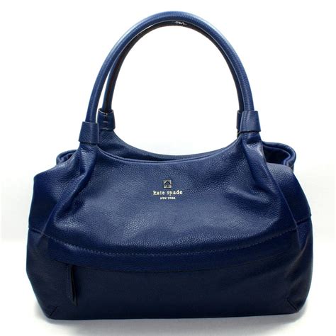 Blue Handbags: Blue Leather Satchel Kate Spade Handbags