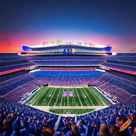 Futuristic new york giants stadium on Craiyon