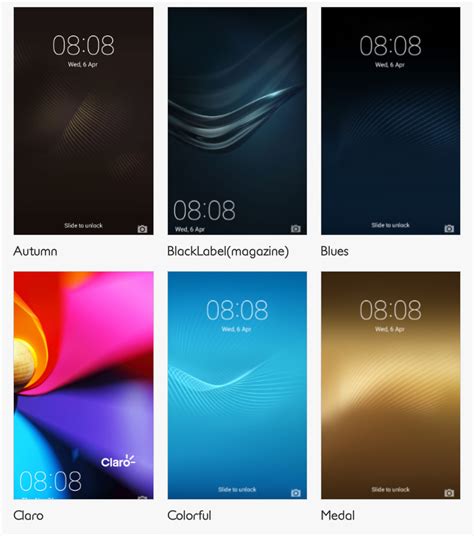 ثيمات Huawei p9 themes الاساسيه