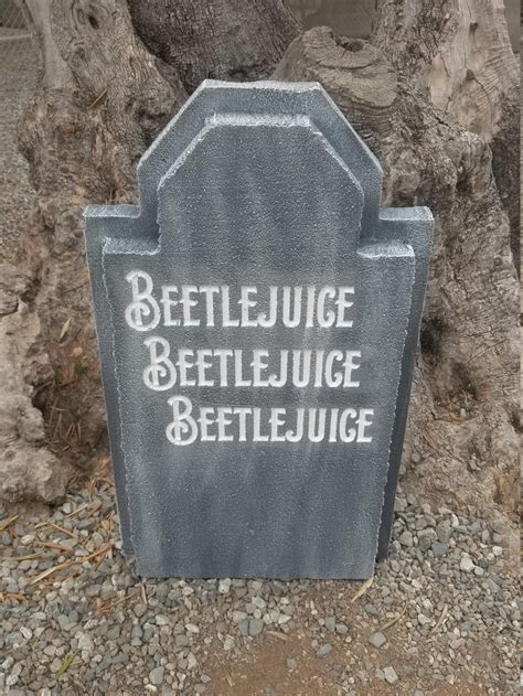 Beetlejuice Custom Gravestone Tombstone. LED Illuminated With - Etsy