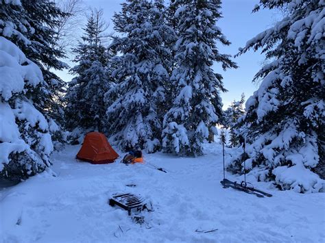 Winter camping in the Boundary Waters at Rose Lake : r/camping