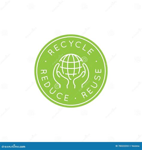 Vector Logo Design Template - Recycle and Reuse, Reduce Concept Stock ...