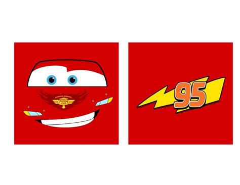 Cars Faces - Lightning McQueen & Mater - svg, pdf, png and dxf files ...