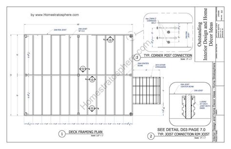 Free 12' X 16' Deck Plan Blueprint