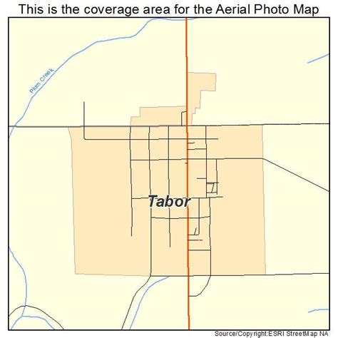 Aerial Photography Map of Tabor, IA Iowa