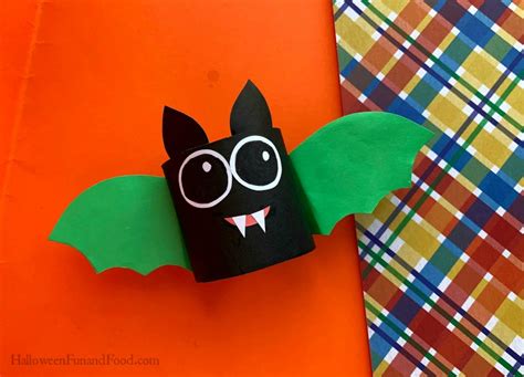 Cute Halloween Bat Craft for Kids - Halloween Fun and Food