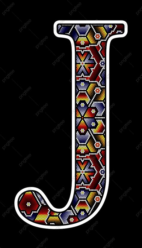 Initial Capital Letter J With Colorful Dots, Capital, Mexico, In PNG and Vector with Transparent ...