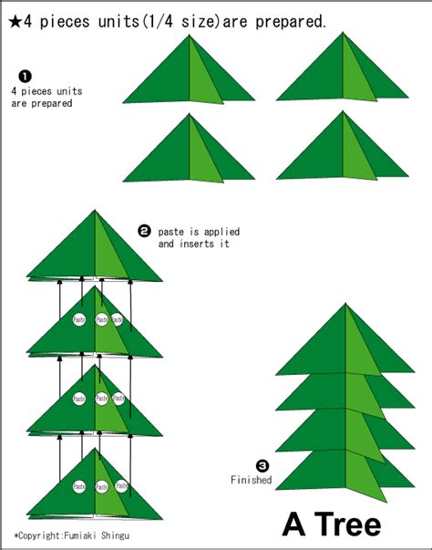 Origami Tree instructions - Easy Origami instructions For Kids