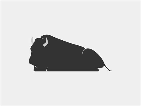 bison vector silhouette 11139302 Vector Art at Vecteezy