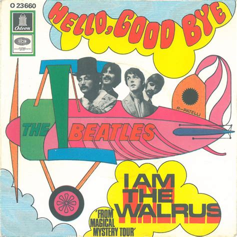 The Beatles - Hello, Goodbye / I Am The Walrus (1967, A1A, Airplane Cover, Vinyl) | Discogs | I ...