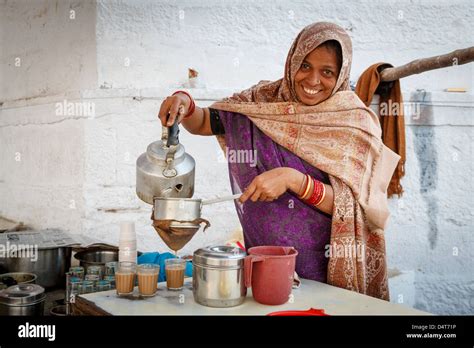 Female chai wallah (tea seller Stock Photo: 54622114 - Alamy