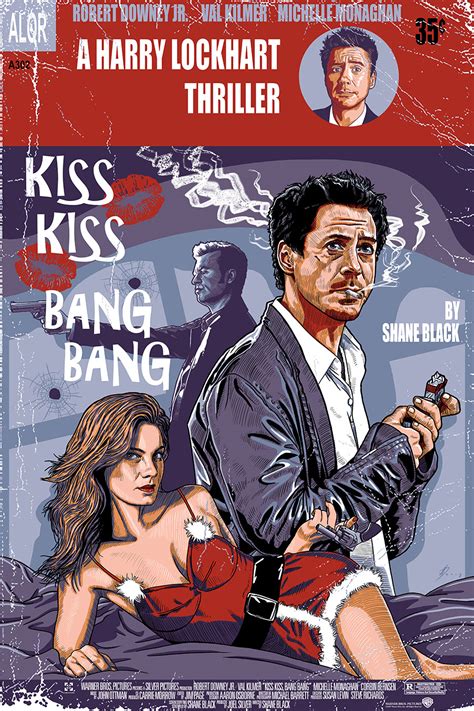 Kiss Kiss Bang Bang screenprint movie commission :: Behance