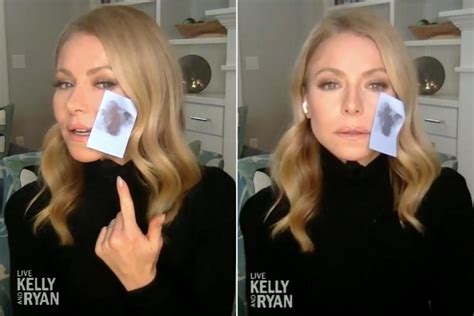 Kelly Ripa Keeps It Real as She Blots Oil from Her Face on Live TV: 'It ...