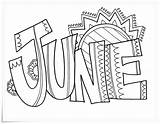 June Coloring Pages sketch template