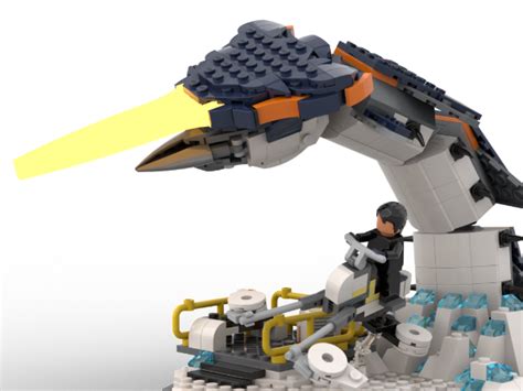 LEGO MOC Ice Worm Leviathan Encounter by OrchardBuilds | Rebrickable ...