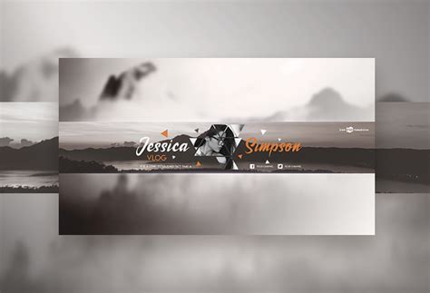 Free Vlog YouTube Channel Banner – Free PSD Templates