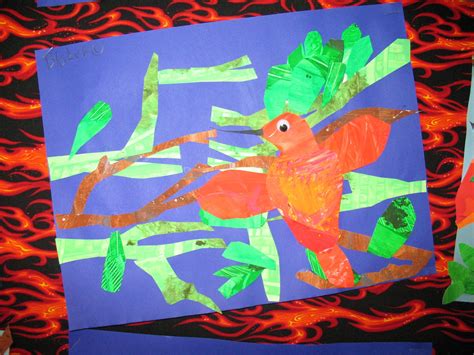 Anderson Art Blog: 3rd Grade Collage Birds with Handmade Paper