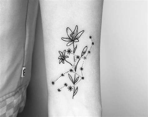 Virgo Zodiac Constellation Tattoo: 10 Gorgeous Designs for Earth Signs!