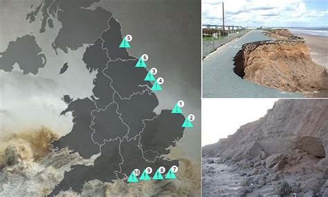 Shocking map shows the UK coastal towns at risk of being wiped out over ...