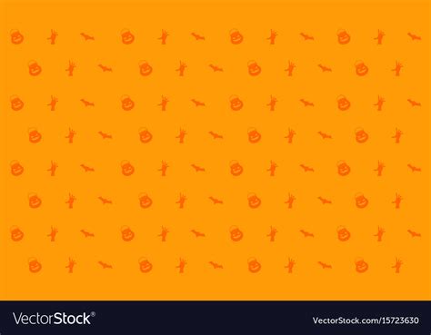 Halloween on orange background style Royalty Free Vector