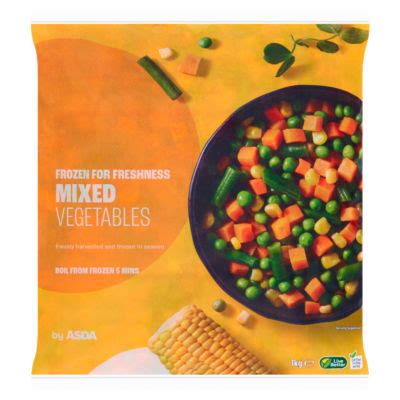 ASDA Frozen for Freshness Mixed Vegetables 1kg : My Supermarket Compare